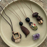 Colar Artesanal Pingente Florestal