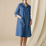Vestido-Camisa 100% Linho MADISON