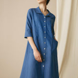 Vestido-Camisa 100% Linho MADISON