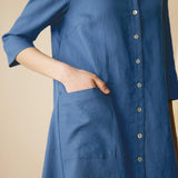 Vestido-Camisa 100% Linho MADISON