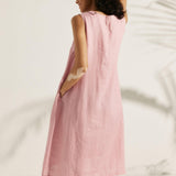 Vestido sem Mangas 100% Linho SIENNA