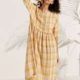 Vestido Midi Evasé em Linho 100% VALENCIA