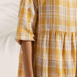Vestido Midi Evasé em Linho 100% VALENCIA