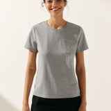 T-shirt Básica Clássica de Bambu em Malha Elástica BELLE
