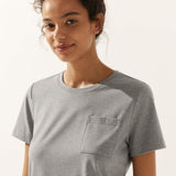 T-shirt Básica Clássica de Bambu em Malha Elástica BELLE