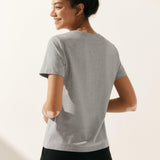 T-shirt Básica Clássica de Bambu em Malha Elástica BELLE
