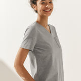 T-shirt Básica Clássica de Bambu em Malha Elástica BELLE