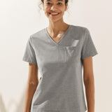 T-shirt Básica Clássica de Bambu em Malha Elástica BELLE
