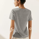 T-shirt Básica Clássica de Bambu em Malha Elástica BELLE