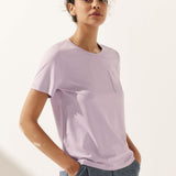 T-shirt Básica Clássica de Bambu em Malha Elástica BELLE