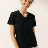 T-shirt Básica Clássica de Bambu em Malha Elástica BELLE