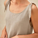 Vestido Camiseiro de Linho 100% QEARL