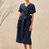 100% Linen Kimono Dress CELESTE