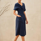 100% Linen Kimono Dress CELESTE
