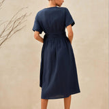 100% Linen Kimono Dress CELESTE