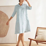 Vestido Chemise 100% Linho MADISON