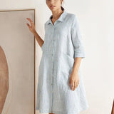 Vestido Chemise 100% Linho MADISON
