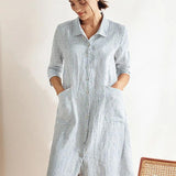 Vestido Chemise 100% Linho MADISON
