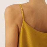 Top de Cavas em Linho com Bainha de Contas Bree