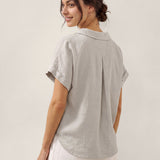 Top Pullover DINA 100% Linho Inspirado em Blazer