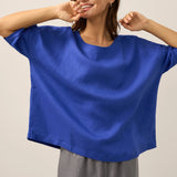 Top de Linho 100% Gola Barco Manga 3/4 AURORA