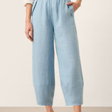 Calças Loretta Cropped com Cordão 100% Linho