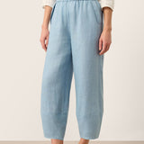 Calças Loretta Cropped com Cordão 100% Linho