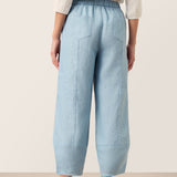 Calças Loretta Cropped com Cordão 100% Linho