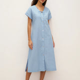 Vestido Simples TAMARA com Alças em Linho