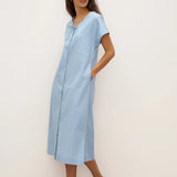 Vestido Simples TAMARA com Alças em Linho