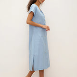 Vestido Simples TAMARA com Alças em Linho