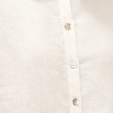 Camisa 100% Linho com Gola Peter Pan e Manga 3/4 ASTRID