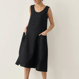 Vestido Regata de Praia Fluido GIANA 100% Linho
