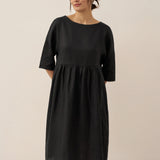 Vestido Midi Evasé em Linho 100% VALENCIA
