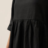 Vestido Midi Evasé em Linho 100% VALENCIA