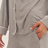 Conjunto de Pijama Adeline de Bambu de Manga Comprida