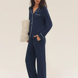 Conjunto de Pijama Adeline de Bambu de Manga Comprida