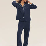Conjunto de Pijama Adeline de Bambu de Manga Comprida