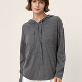 Camisola com Capuz em Malha de Lã Merino 100% Extrafina SIA