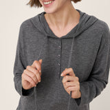 Camisola com Capuz em Malha de Lã Merino 100% Extrafina SIA