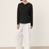 Camisola com Capuz em Malha de Lã Merino 100% Extrafina SIA