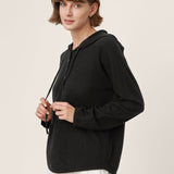 Camisola com Capuz em Malha de Lã Merino 100% Extrafina SIA