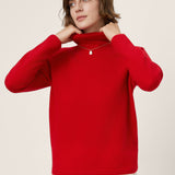 Camisola de Gola Alta Sem Costura em Mistura de Caxemira Premium Acabada à Mão TOVE