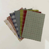 Yarn-Dyed Fabric Scraps for Clothes & Patchwork (10 Pieces)