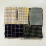 Yarn-Dyed Fabric Scraps for Clothes & Patchwork (10 Pieces)
