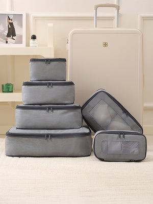 Conjunto de Viagem de 6 Peças de Artigos de Higiene Pessoal em Seda Reciclada