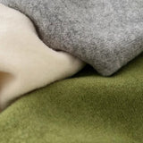 Cachecol de Malha Triangular 100% Lã Merino