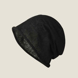 Cotton Linen Slouchy Beanie Lightweight Breathable Casual Hat