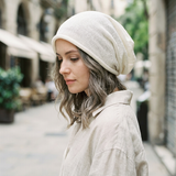 Cotton Linen Slouchy Beanie Lightweight Breathable Casual Hat
