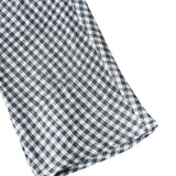 Parte de cima de linho xadrez de manga comprida CAROLINE